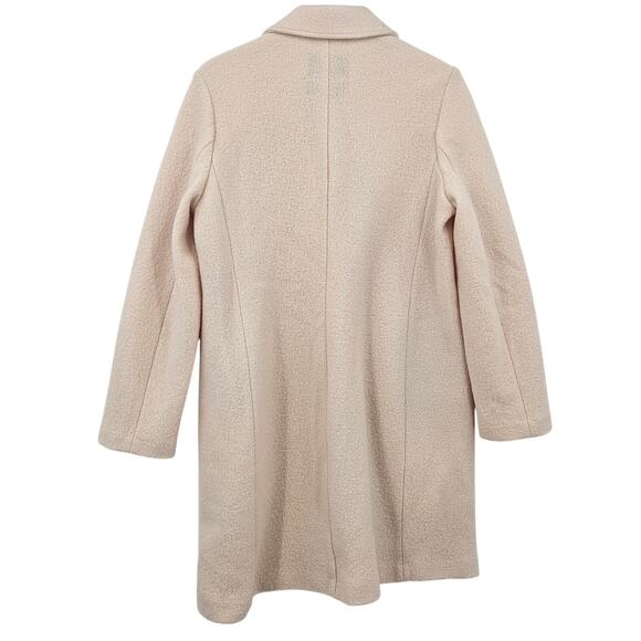 J.Crew Daphne Topcoat in Italian Boiled Wool in Cream Color Size 12 - Picture 9 of 12